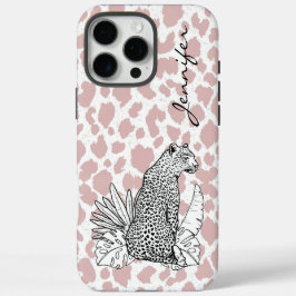 Funda iPhone 16 Pro Max Rubor Pink Leopard iPhone