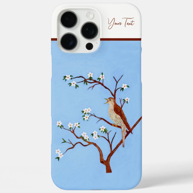 Funda iPhone 16 Pro Max Ruiseñor (Reverso )