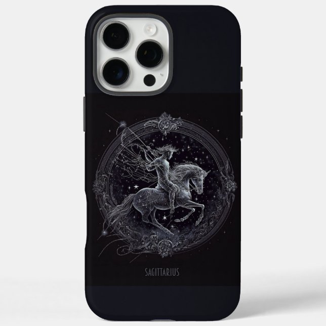 Funda iPhone 16 Pro Max Sagittarius Zodiac Horoscope (Reverso)