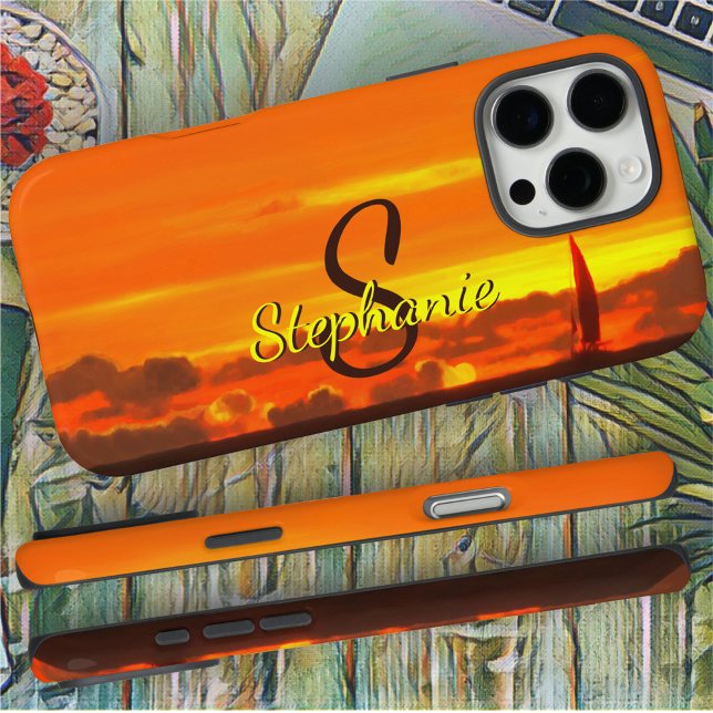 Funda iPhone 16 Pro Max Sailboat Sunset 1300 (Subido por el creador)