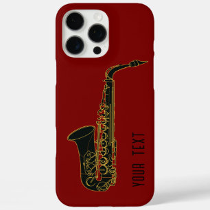 Funda iPhone 16 Pro Max Saxofón - Personalizable
