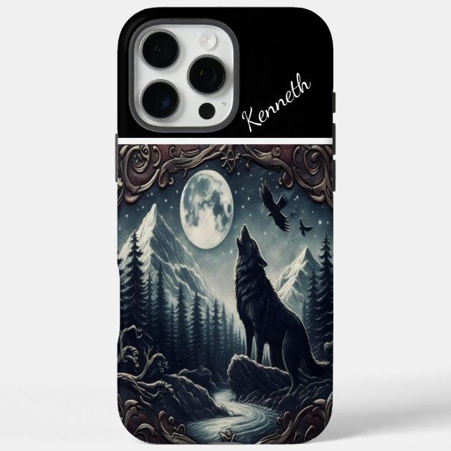 Funda iPhone 16 Pro Max Serenade de Wolf's Moonlight (Reverso)