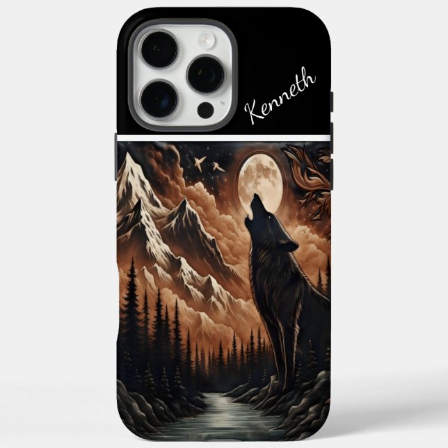 Funda iPhone 16 Pro Max Serenade de Wolf's Moonlight (Reverso)