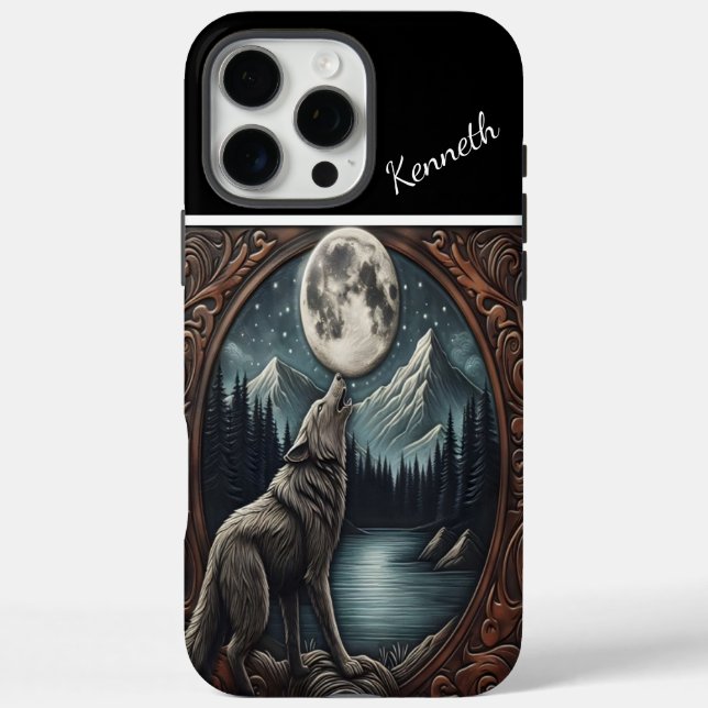 Funda iPhone 16 Pro Max Serenade de Wolf's Moonlight (Reverso)