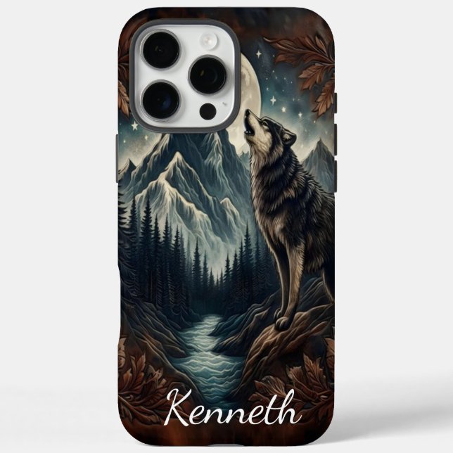 Funda iPhone 16 Pro Max Serenade de Wolf's Moonlight (Reverso)