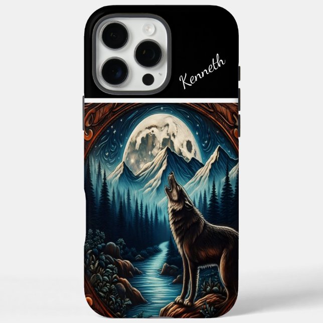 Funda iPhone 16 Pro Max Serenade de Wolf's Moonlight (Reverso)