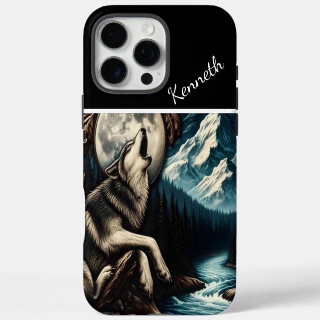 Funda iPhone 16 Pro Max Serenade de Wolf's Moonlight (Reverso)