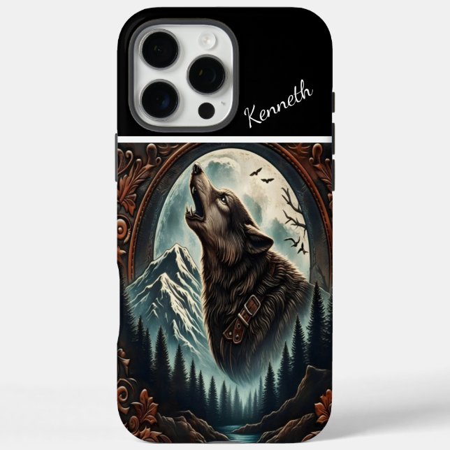 Funda iPhone 16 Pro Max Serenade de Wolf's Moonlight (Reverso)