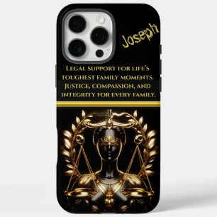 Funda iPhone 16 Pro Max Símbolo de justicia que incorpora equidad e iguald