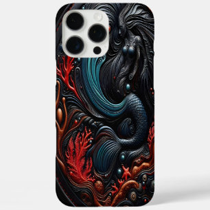 Funda iPhone 16 Pro Max Sirena en medio de corales vibrantes y texturas oc