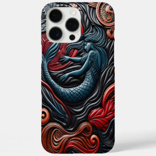 Funda iPhone 16 Pro Max Sirenas nadan en un relieve artístico de un océano