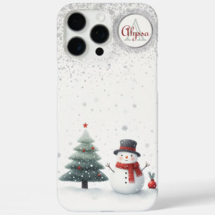 Funda iPhone 16 Pro Max Snowman y Evergreen