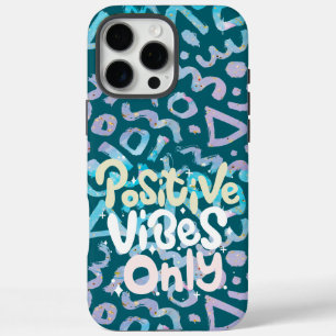 Funda iPhone 16 Pro Max Sólo las vibraciones positivas geométricas verdes