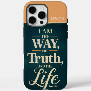 Funda iPhone 16 Pro Max Soy el camino de la verdad el cristiano vintage de