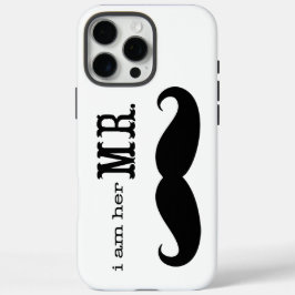 Funda iPhone 16 Pro Max Soy su Sr. Mustache Grooms Regalos