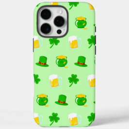 Funda iPhone 16 Pro Max St. Patrick's Day Shamrock Pot of Gold Beer