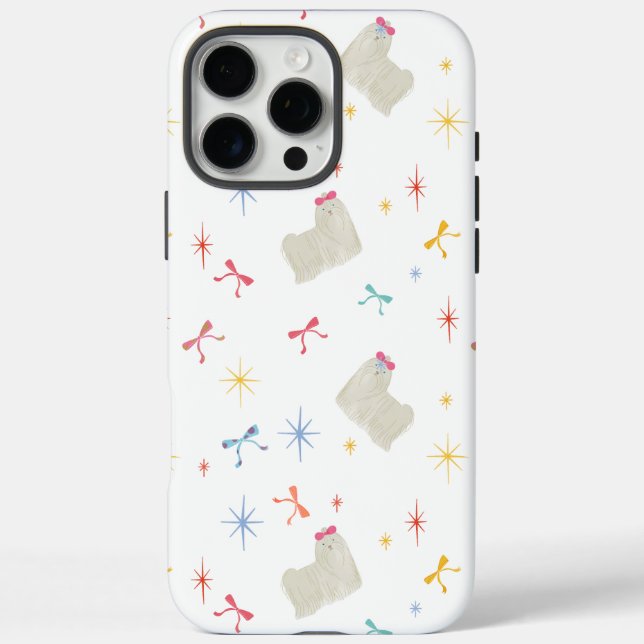 Funda iPhone 16 Pro Max Starry Sparkle Cute Puppy (Reverso)