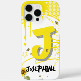 Funda iPhone 16 Pro Max Sunflower acuarela con mariposas