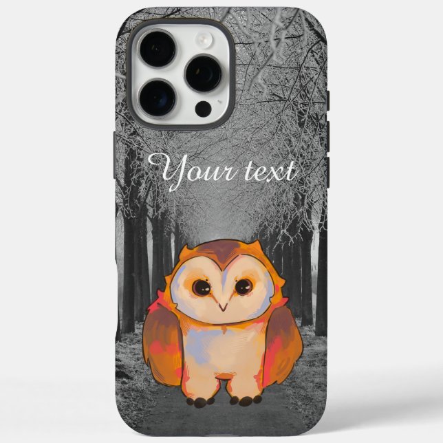 Funda iPhone 16 Pro Max Sweet owl, winter uil (Reverso)