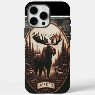 Funda iPhone 16 Pro Max Talla de madera de Moose de Joseph