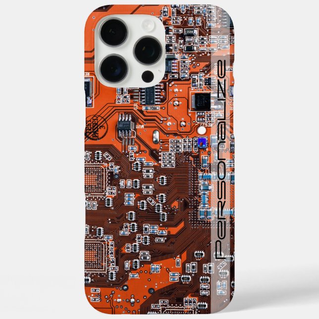 Funda iPhone 16 Pro Max Tarjeta de circuito del Naranja PCB del conjunto d (Reverso )