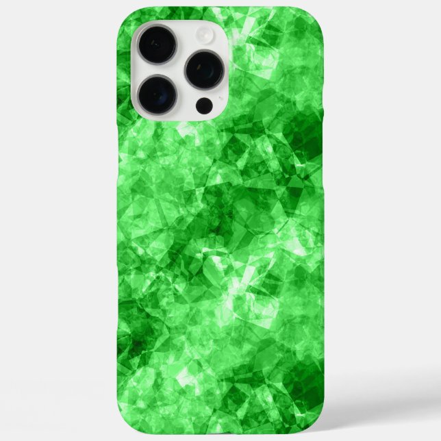 Funda iPhone 16 Pro Max Textura cruzada verde (Reverso )