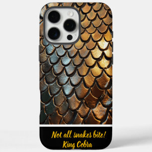 Funda iPhone 16 Pro Max Textura intrincada de la piel de una serpiente ven
