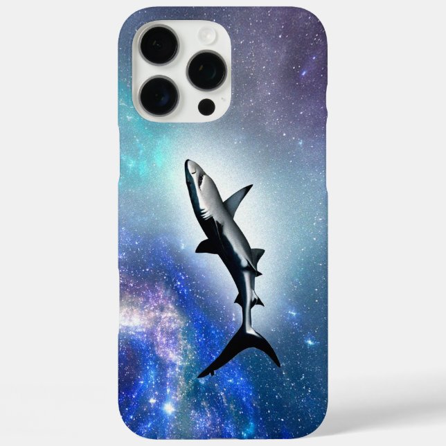 Funda iPhone 16 Pro Max Tiburón espacial (Reverso )