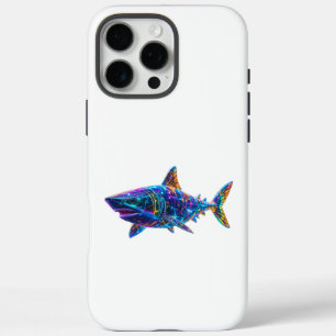 Funda iPhone 16 Pro Max Tiburón - Un arte brillante