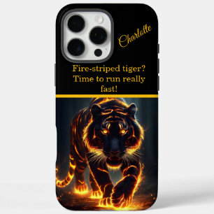 Funda iPhone 16 Pro Max Tigre con radiación feroz