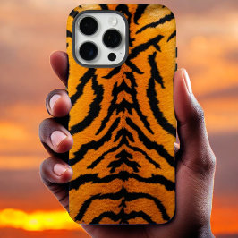 Funda iPhone 16 Pro Max Tigre Cuero brillante