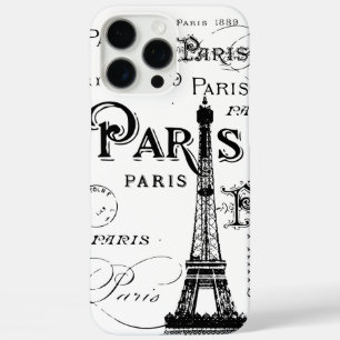 Funda iPhone 16 Pro Max Tipografía Caligrafía París Francia Torre Eiffel