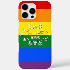 Funda iPhone 16 Pro Max Todos somos el mes del orgullo LGBTQ humano