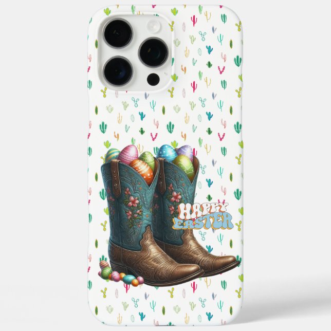 Funda iPhone 16 Pro Max Tomas de huevo de Texas/suroeste de Pascua (Reverso )