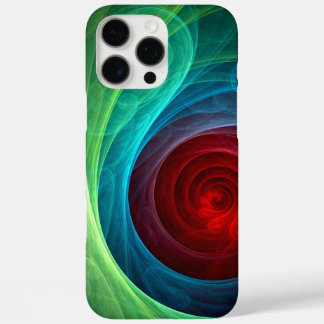 Funda iPhone 16 Pro Max Tormenta roja Floral Moderno Resumen Patrón de col