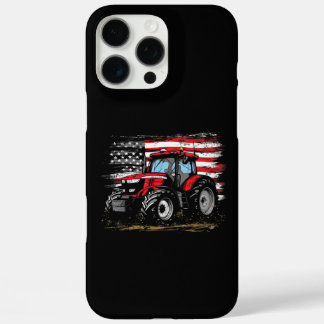 Funda iPhone 16 Pro Max Tractor Americano Vintage Granja Agricultura Bande