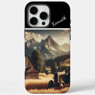 Funda iPhone 16 Pro Max Tractor en el Valle de las Montañas