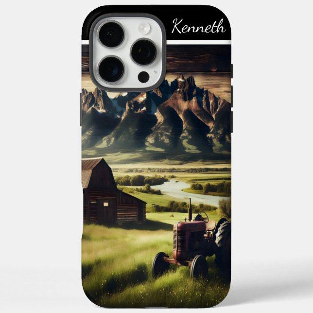 Funda iPhone 16 Pro Max Tractor En Los Tetones (Reverso)