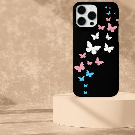 Funda iPhone 16 Pro Max Trayecto de mariposa del Orgullo Transgénero