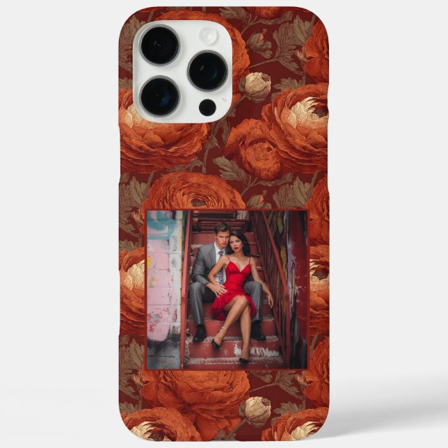Funda iPhone 16 Pro Max Trendy Valentine Gift Ranunculus Custom  (Reverso )