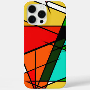 Funda iPhone 16 Pro Max Triángulo moderno geométrico colorido