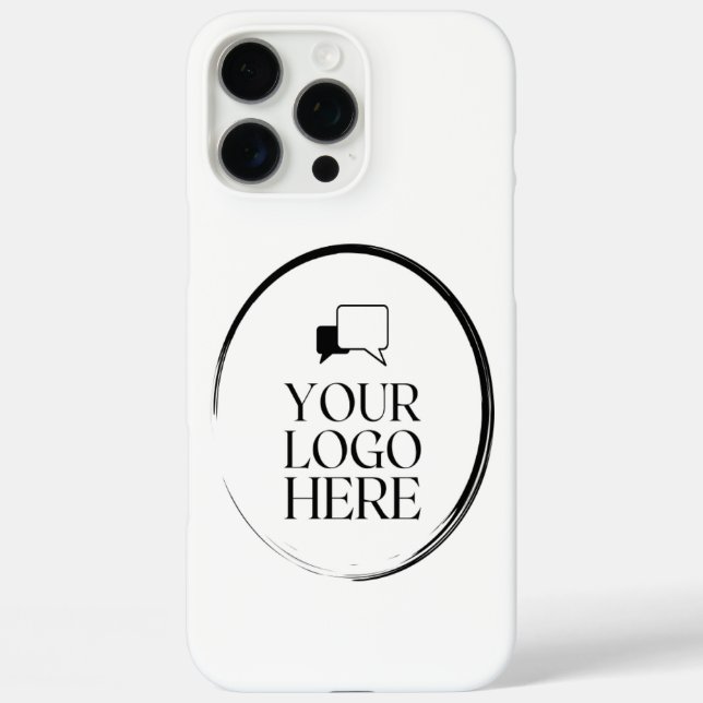 Funda iPhone 16 Pro Max Tu Logo Aquí (Reverso )