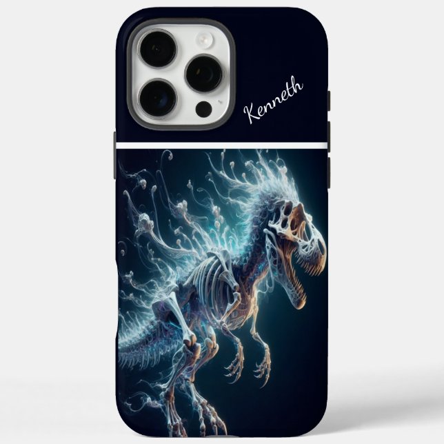 Funda iPhone 16 Pro Max Tyrannosauro espectral (Reverso)