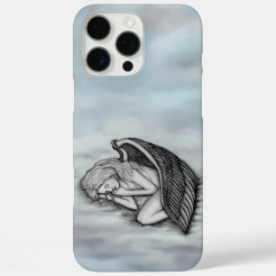 Funda iPhone 16 Pro Max Un ángel durmiente en las nubes del cielo