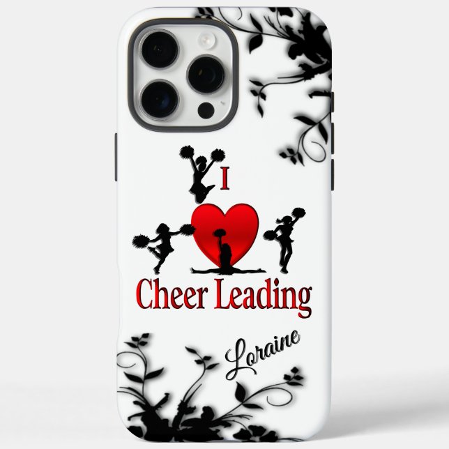 Funda iPhone 16 Pro Max Unique I Heart Cheerleading Personal (Reverso)