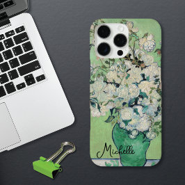 Funda iPhone 16 Pro Max Vase con Rosas Monogram Van Gogh