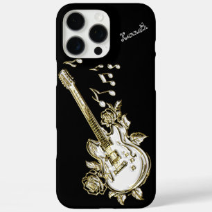 Funda iPhone 16 Pro Max Vibes de guitarra melódica en oro