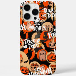 Funda iPhone 16 Pro Max Vibraciones espeluznantes de Halloween lindas y at