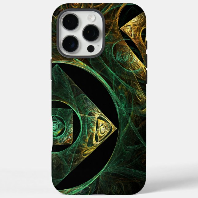 Funda iPhone 16 Pro Max Vibraciones mágicas Resumen de arte (Reverso)