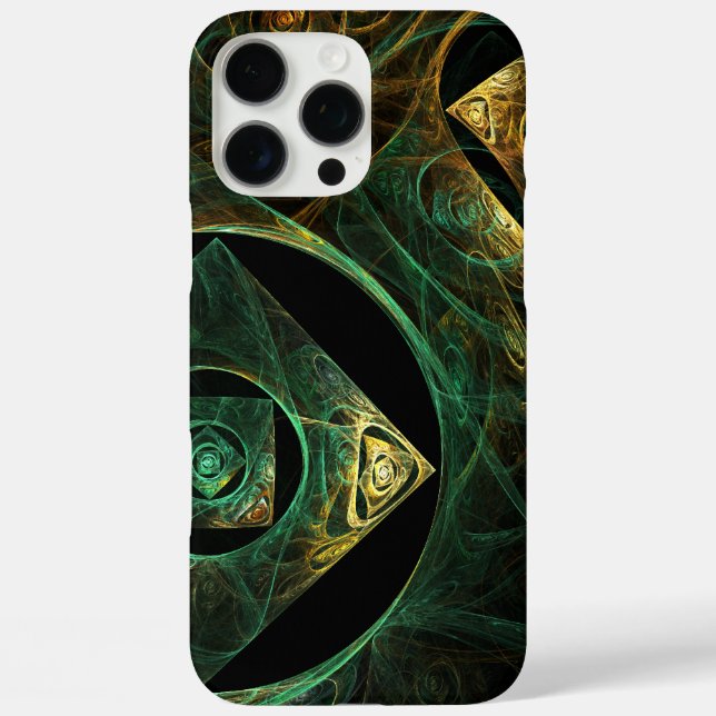 Funda iPhone 16 Pro Max Vibraciones mágicas Resumen de arte (Reverso )